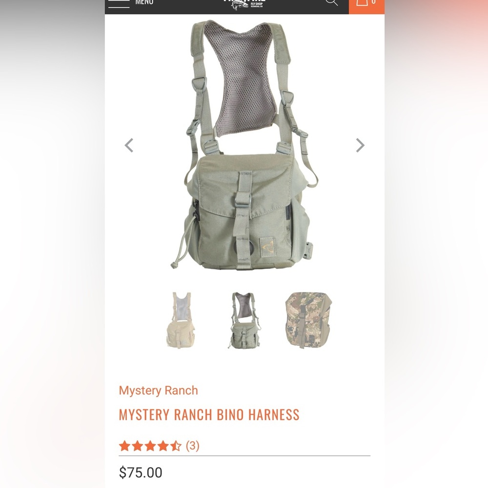 NEW Mystery Ranch bino harness